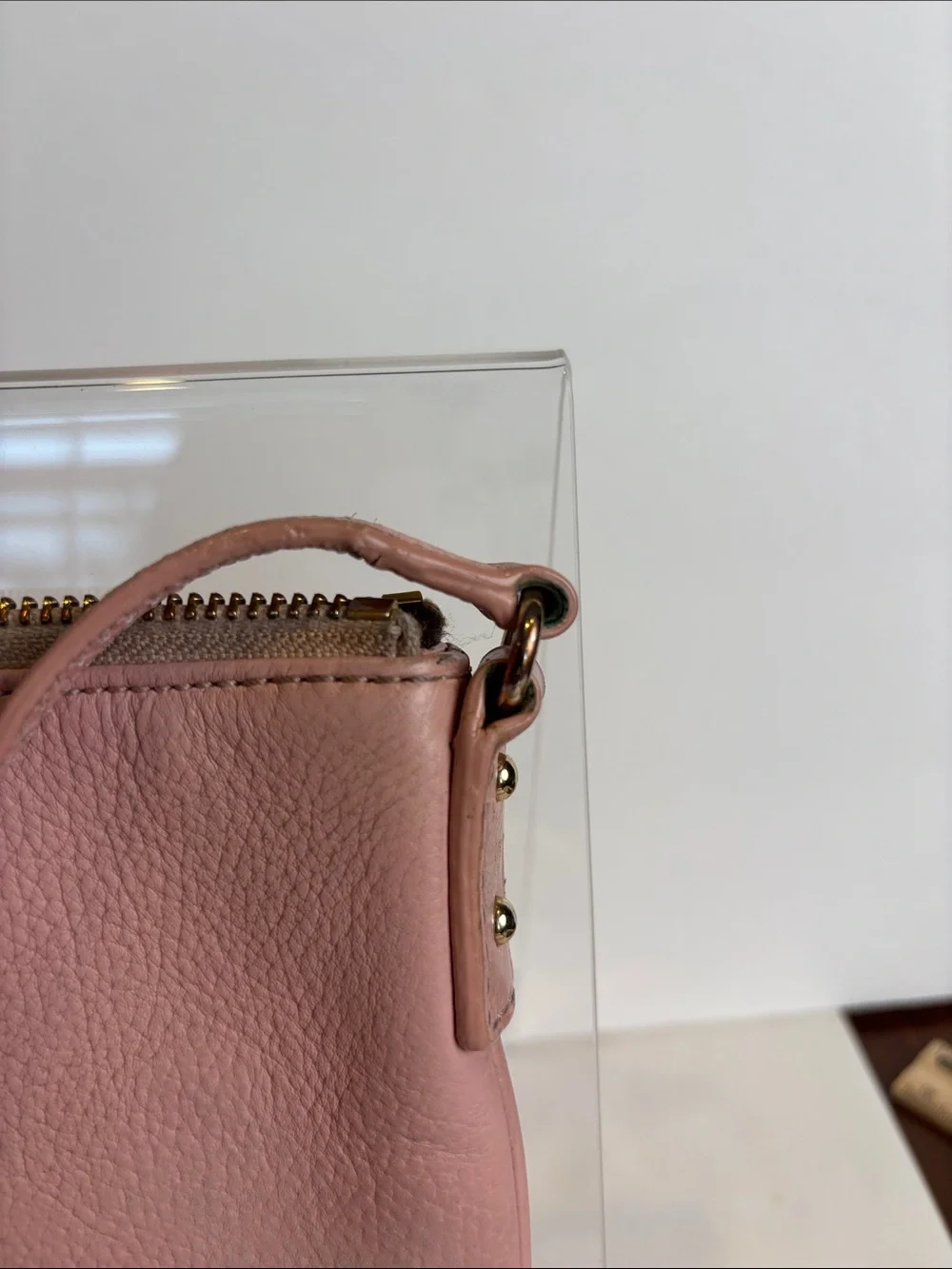 kate spade Pink Pebbled Leather Crossbody with Bow Detail